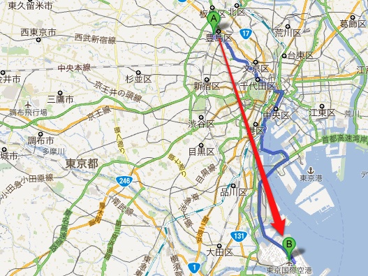 池袋駅（東京） から 東京国際空港（羽田空港） (HND) - Google マップ.jpg